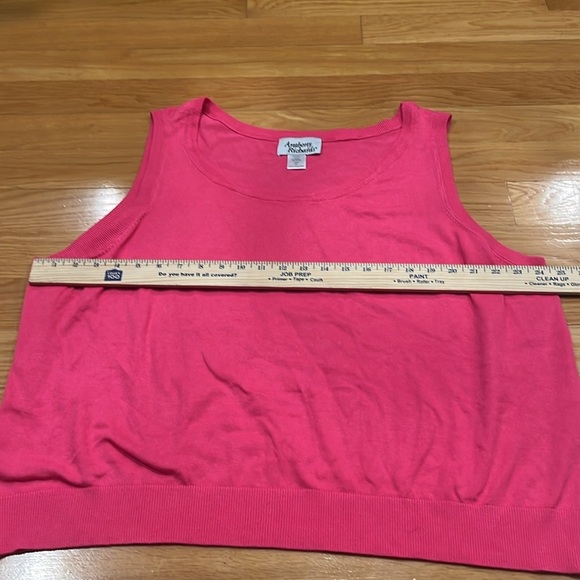 Anthony Richard’s plus size pink  women’s sleeveless sweater size 3X. - Picture 4 of 6
